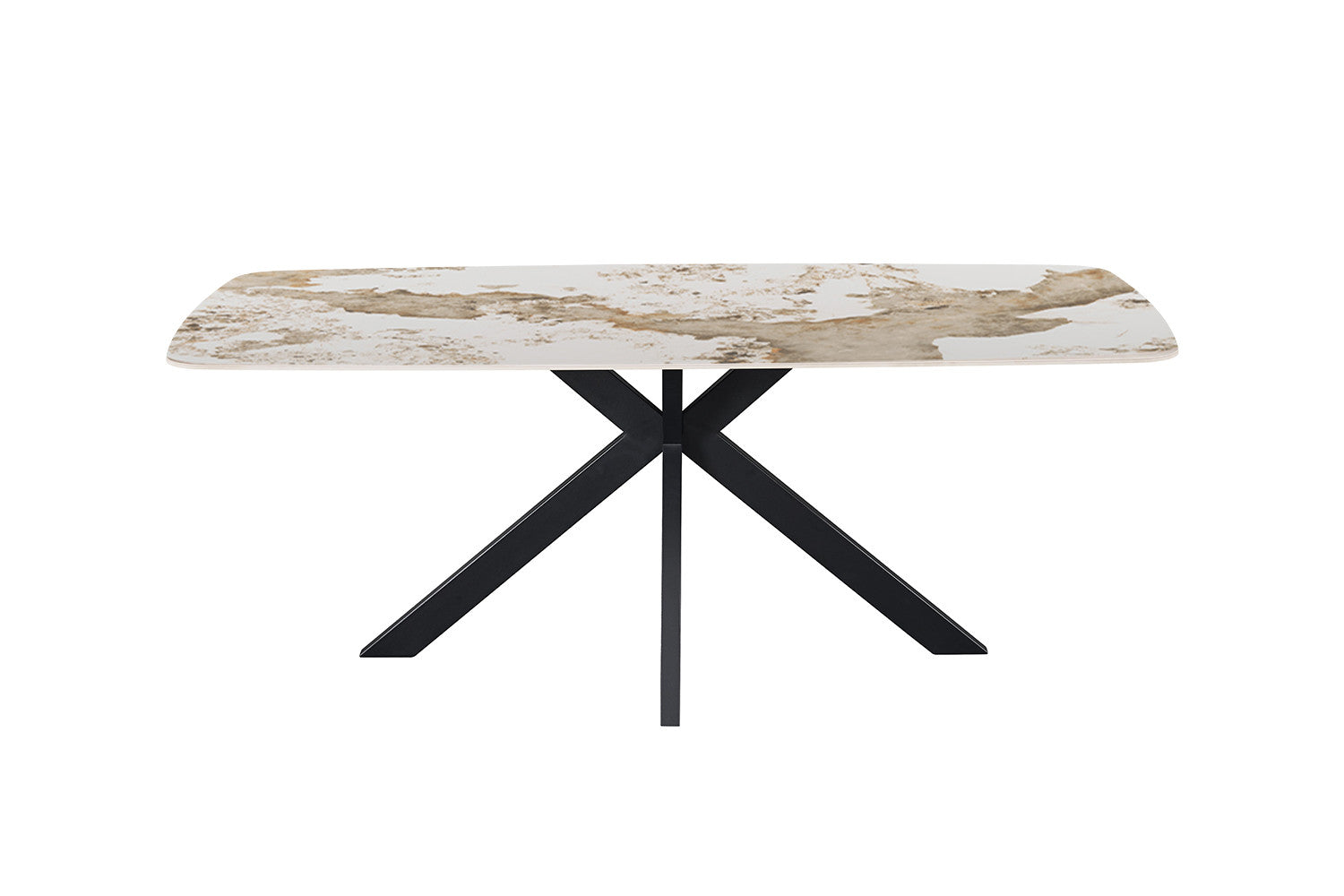 - Tafel 'Apollo' 200 cm Deens Ovaal Glanzend Steen Pandora