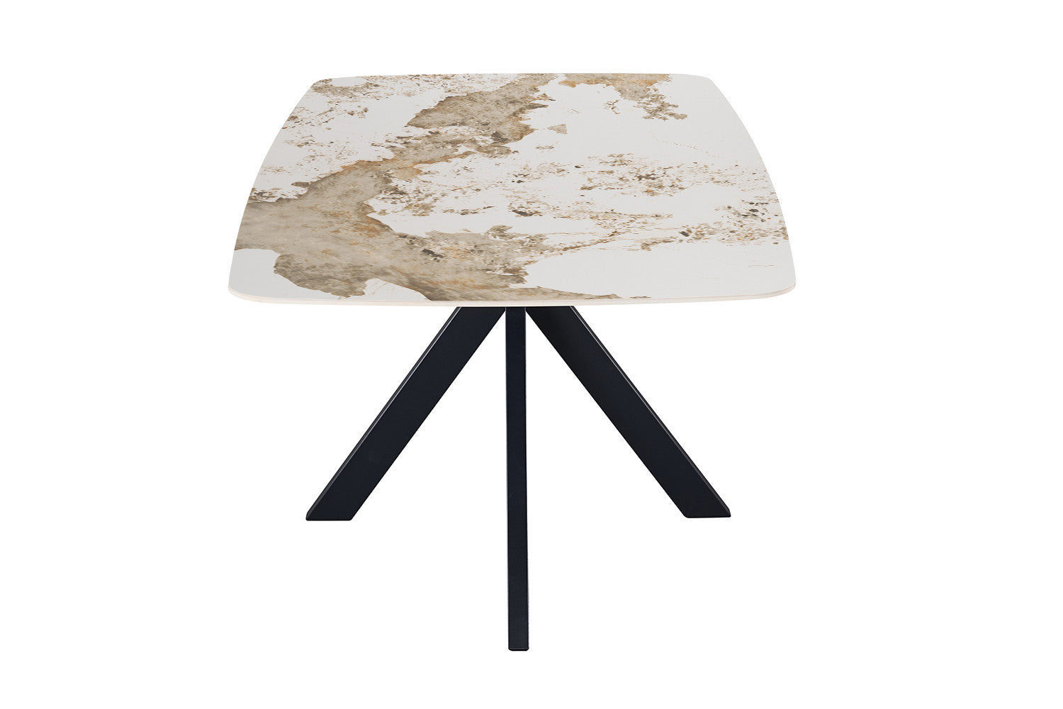 - Tafel 'Apollo' 200 cm Deens Ovaal Glanzend Steen Pandora
