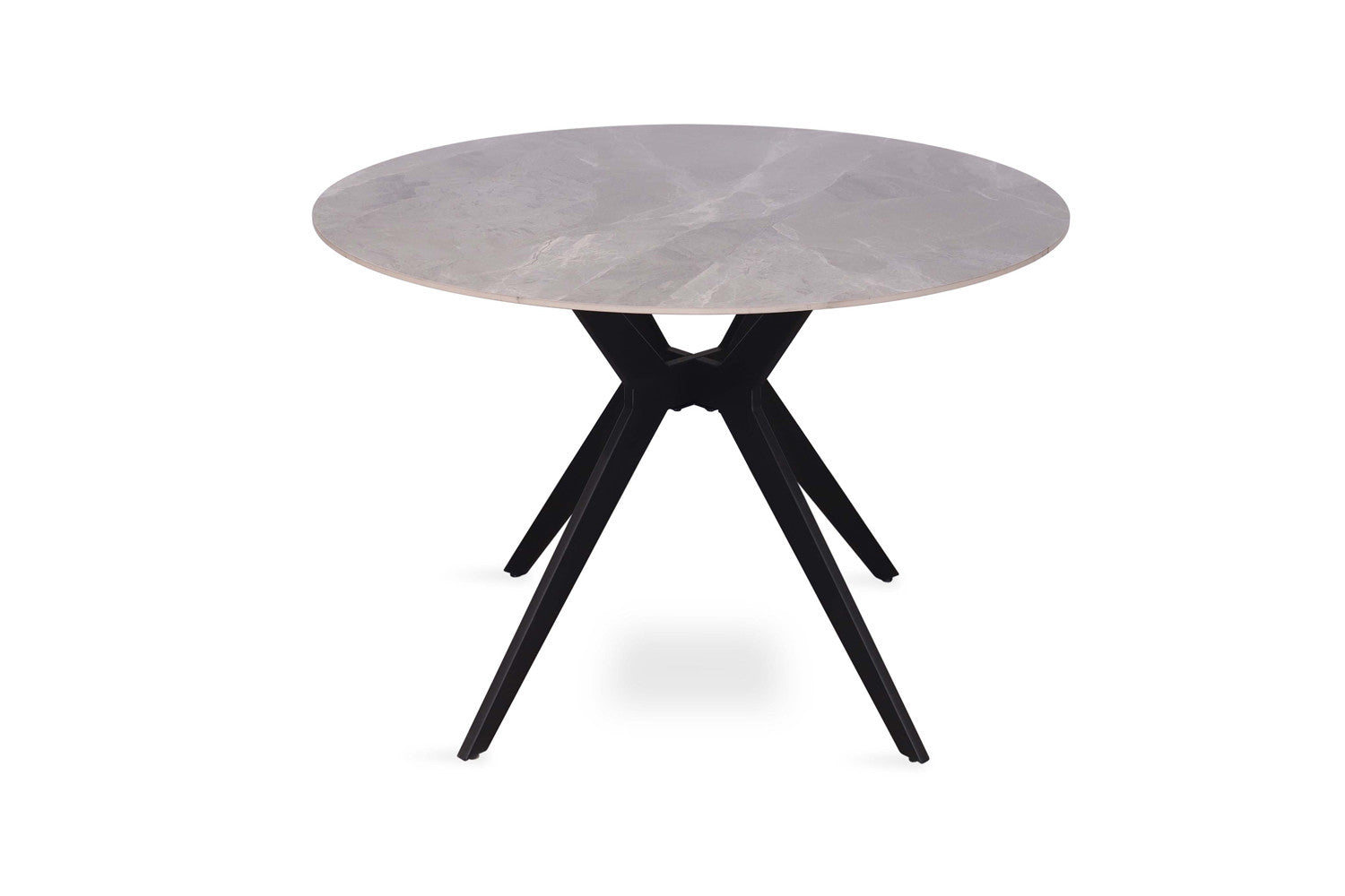'Apollo' 110 cm Rond Glanzend Steen Italian Grijs
