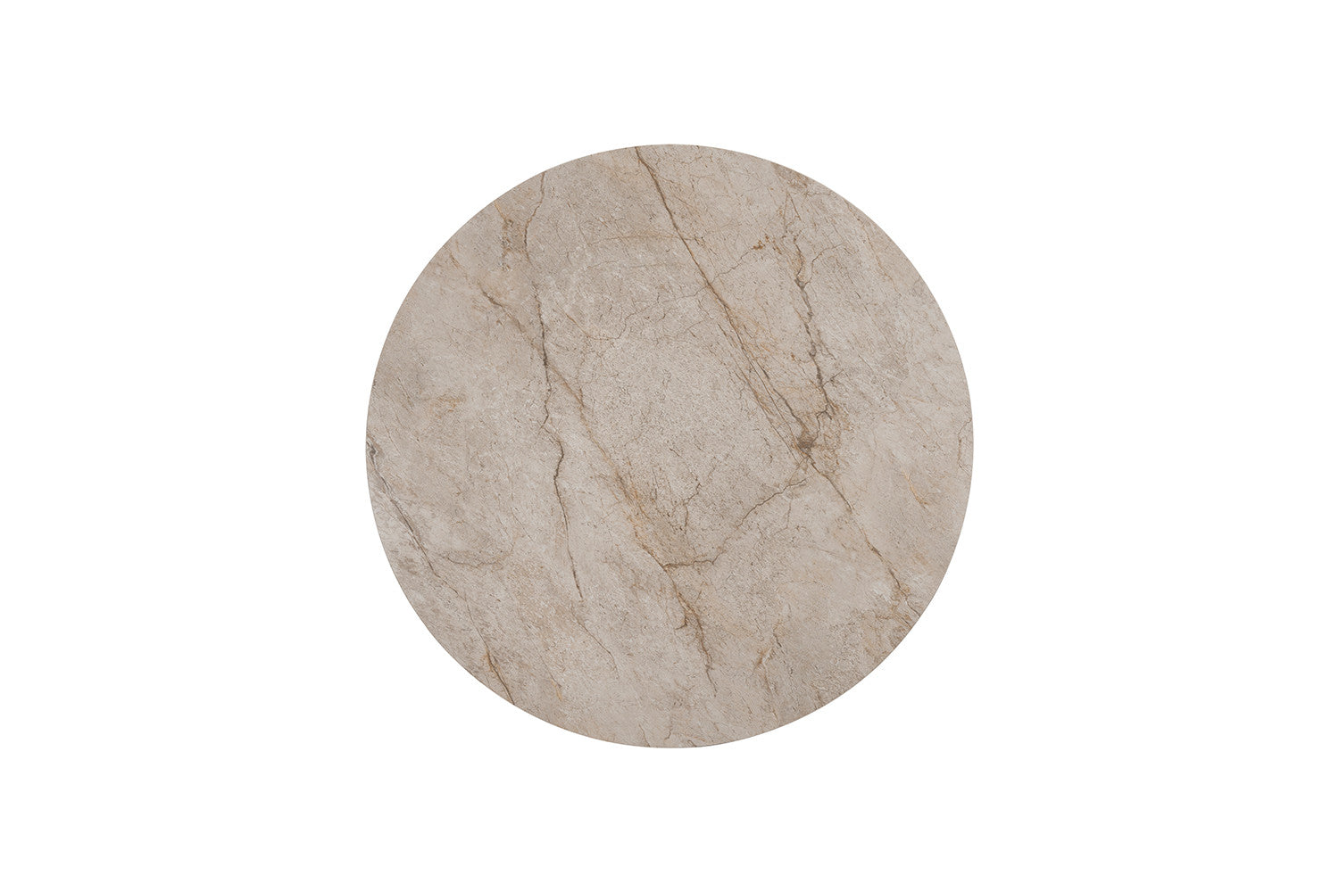 Tafel 'Apollo' 110 cm Rond Glanzend Steen Shakespear Beige