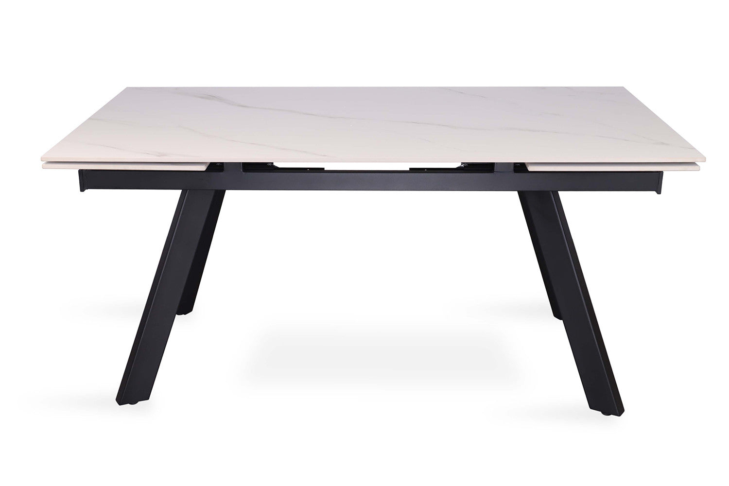 Uitschuifbare tafel 'Hera' 160-240 cm Rechthoekig Steen Wit
