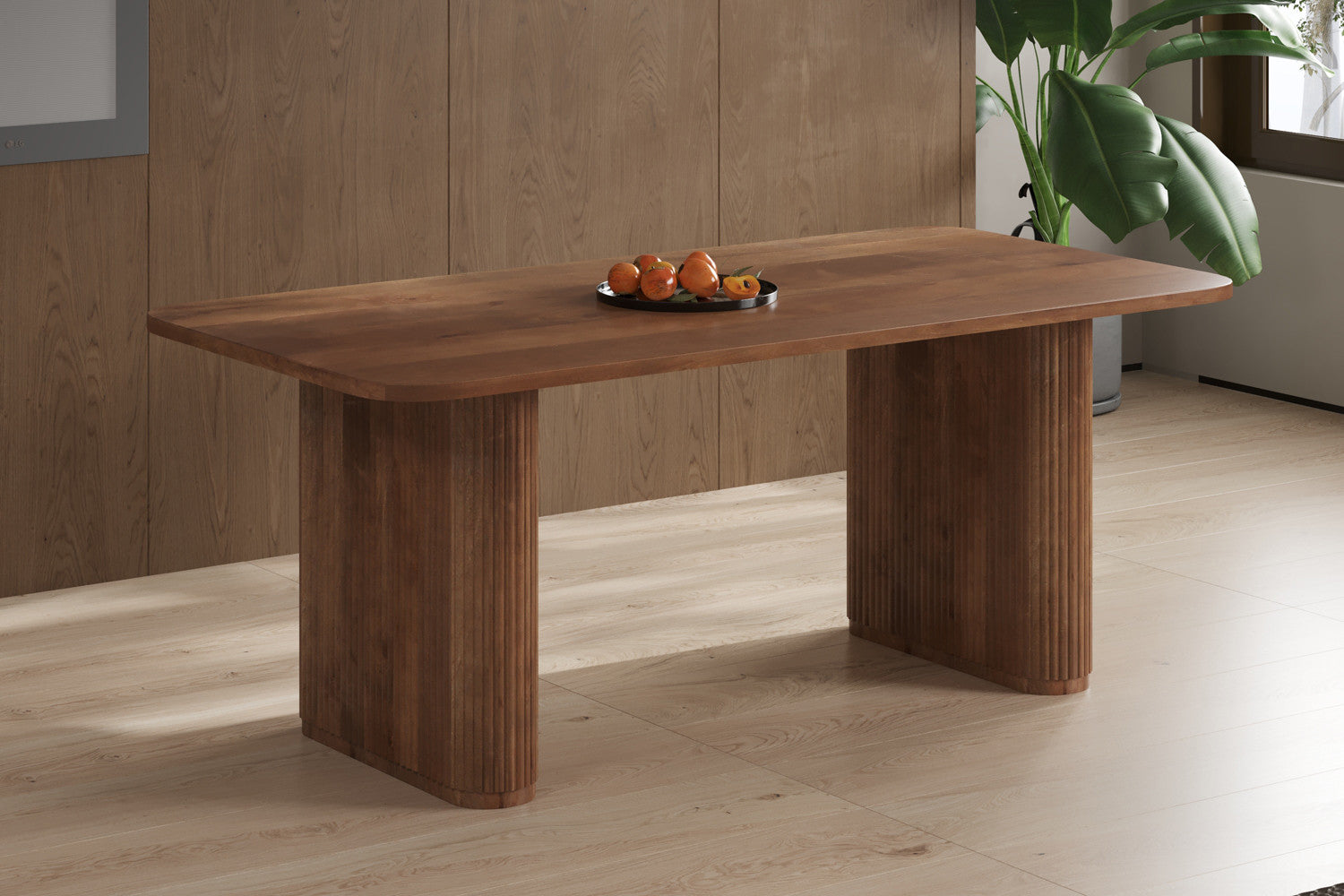'Jean' 200 cm Deens Ovaal Mango hout Lichtbruin