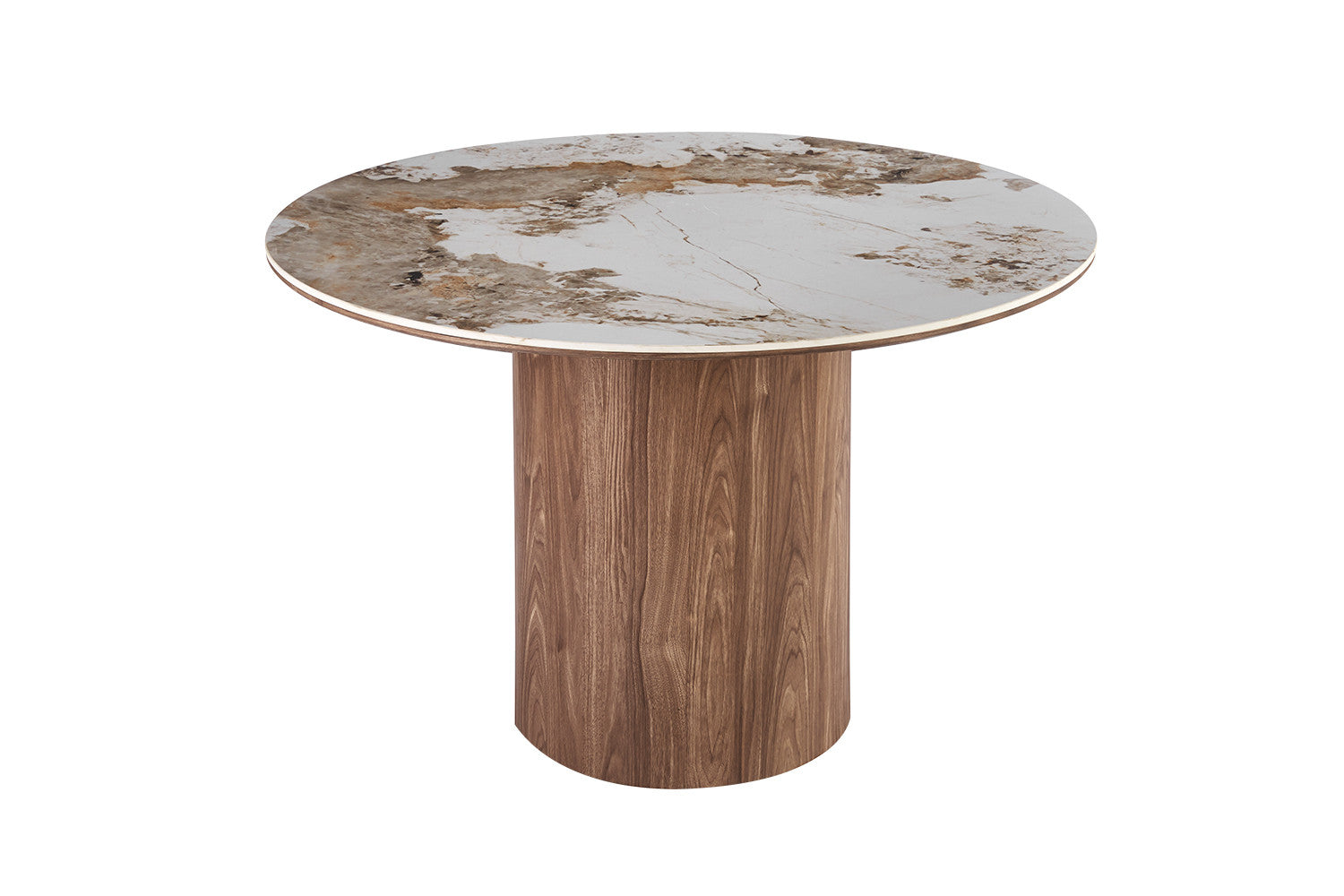 Tafel 'Evora' 120 cm Rond Glanzend Steen Pandora