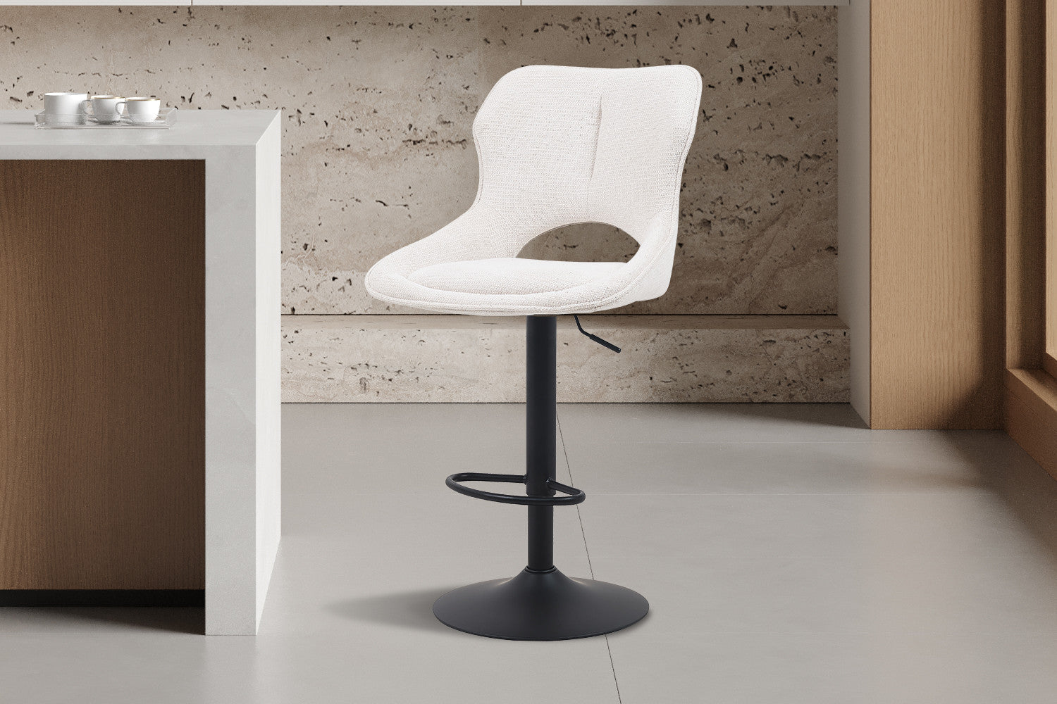 Barstoel 'Mori' Stof Ote Share 101 Beige