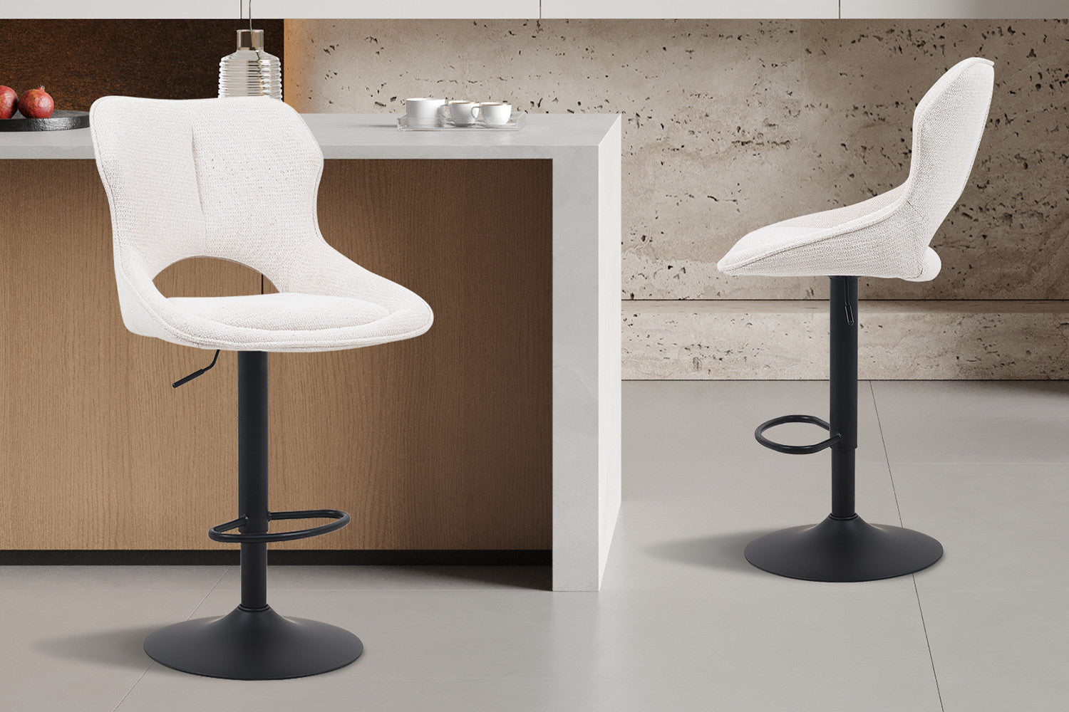 Barstoel 'Mori' Stof Ote Share 101 Beige