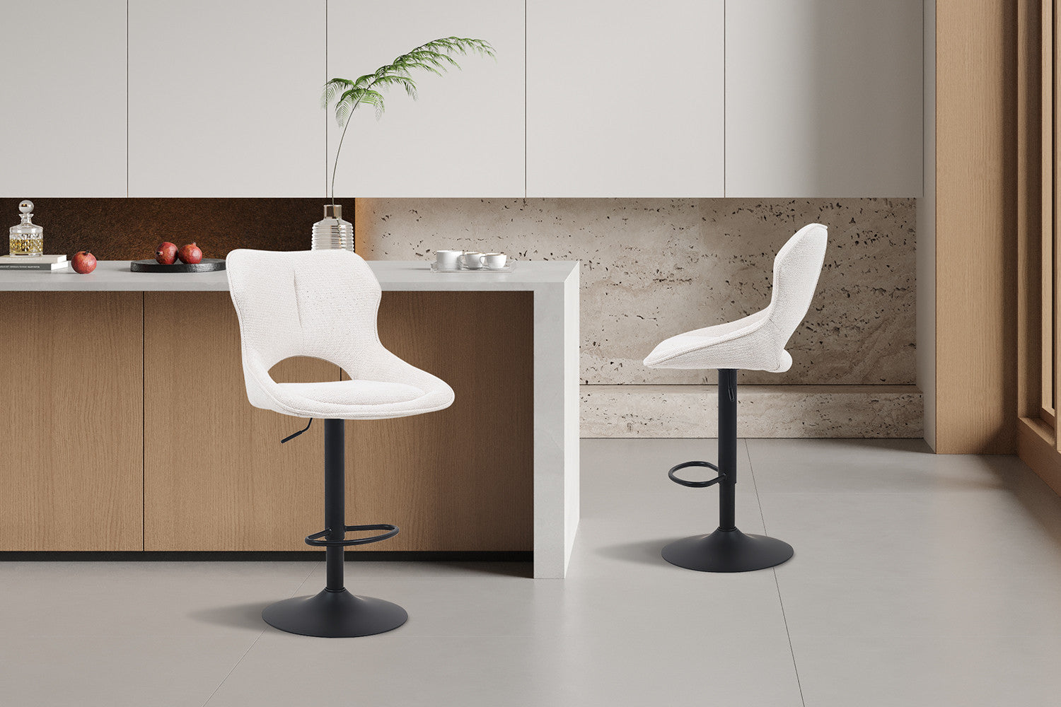 Barstoel 'Mori' Stof Ote Share 101 Beige
