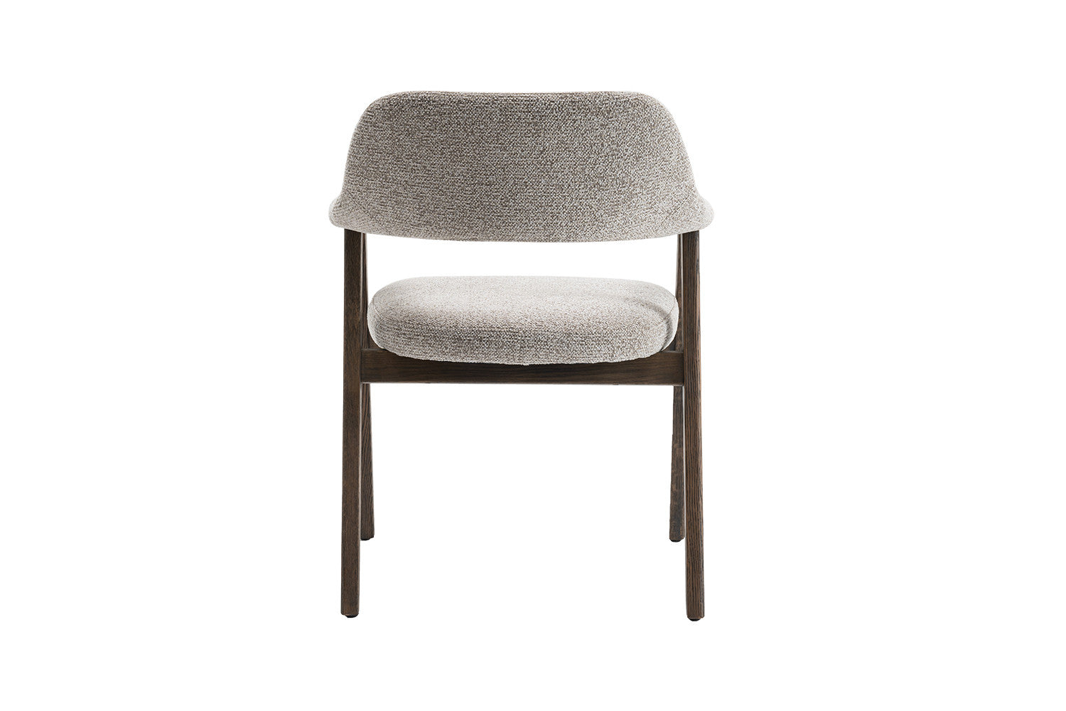 Stoel 'Coralie' Gerookte Massieve Eik Stof Ote Milan 130 Zand