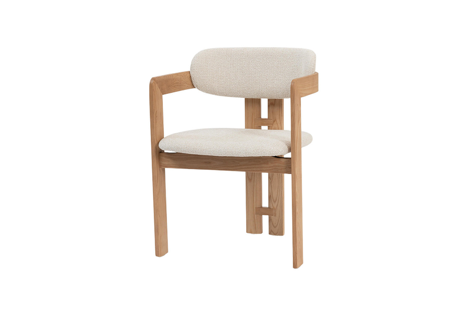 Stoel 'Camille' Essenhout Naturel Ote Milan 103 Beige