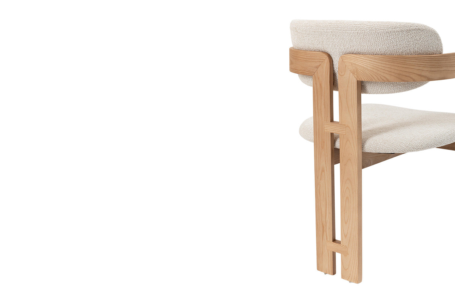 Stoel 'Camille' Essenhout Naturel Ote Milan 103 Beige