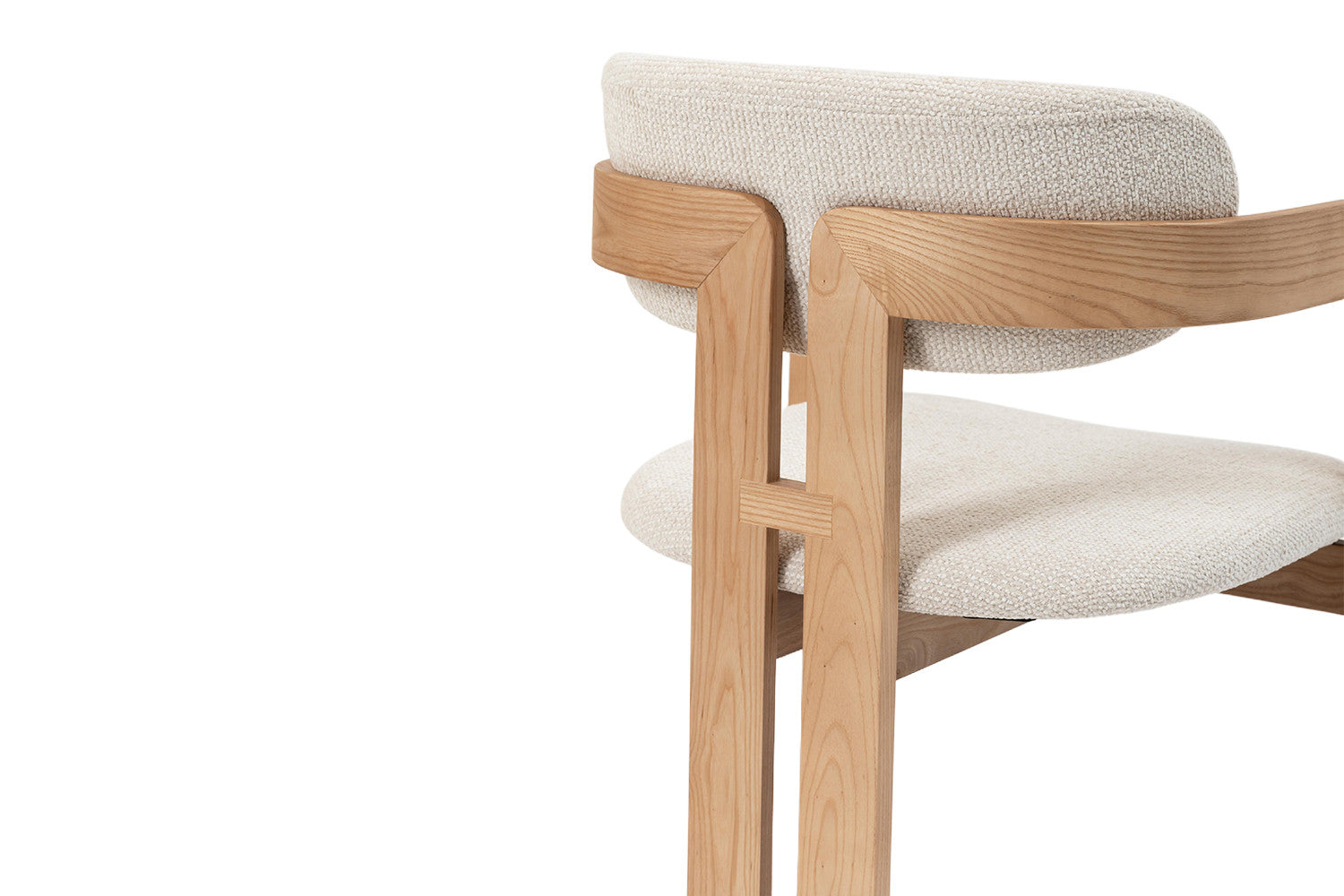 Stoel 'Camille' Essenhout Naturel Ote Milan 103 Beige