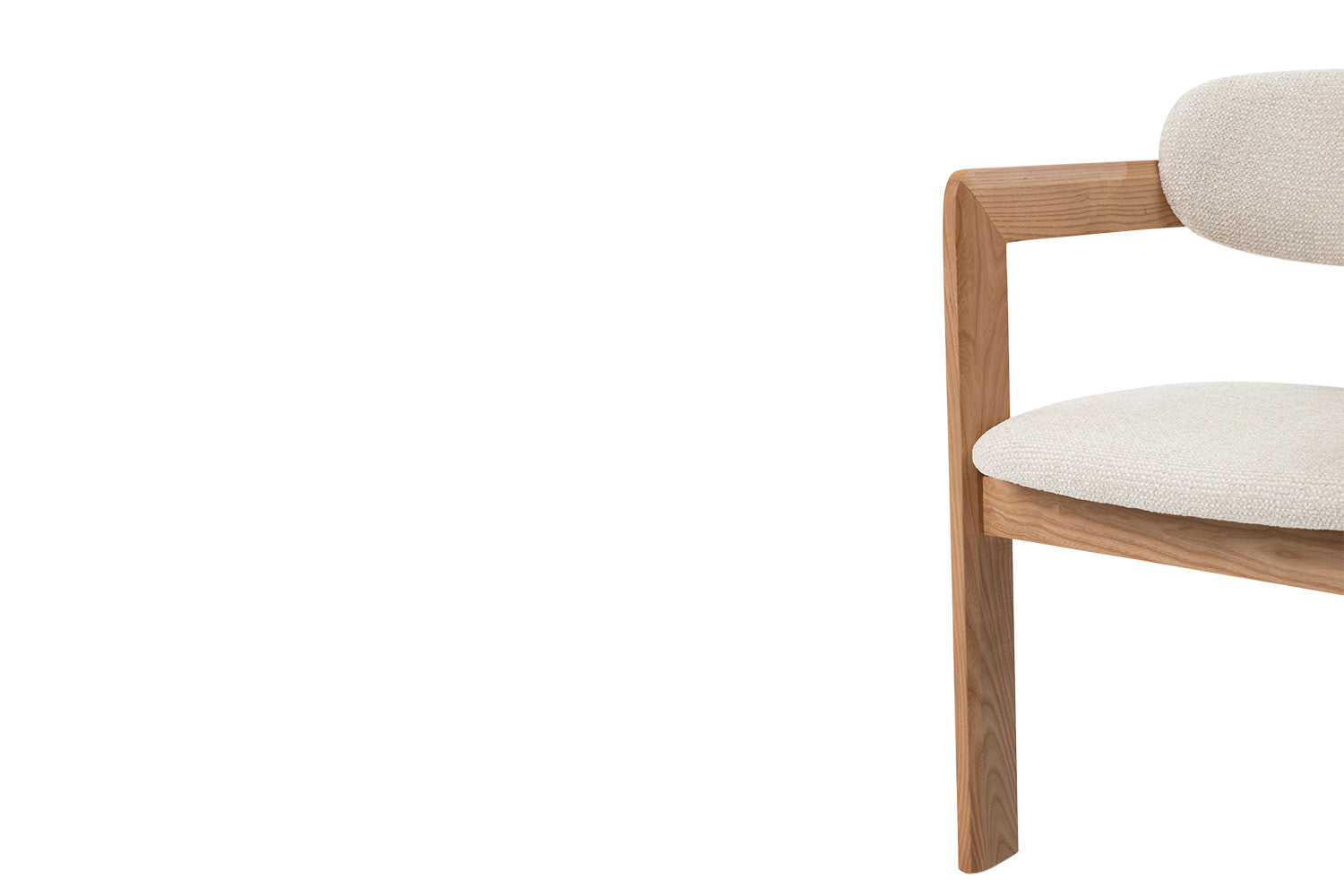 Stoel 'Camille' Essenhout Naturel Ote Milan 103 Beige