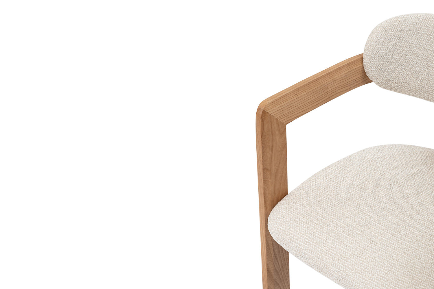 Stoel 'Camille' Essenhout Naturel Ote Milan 103 Beige