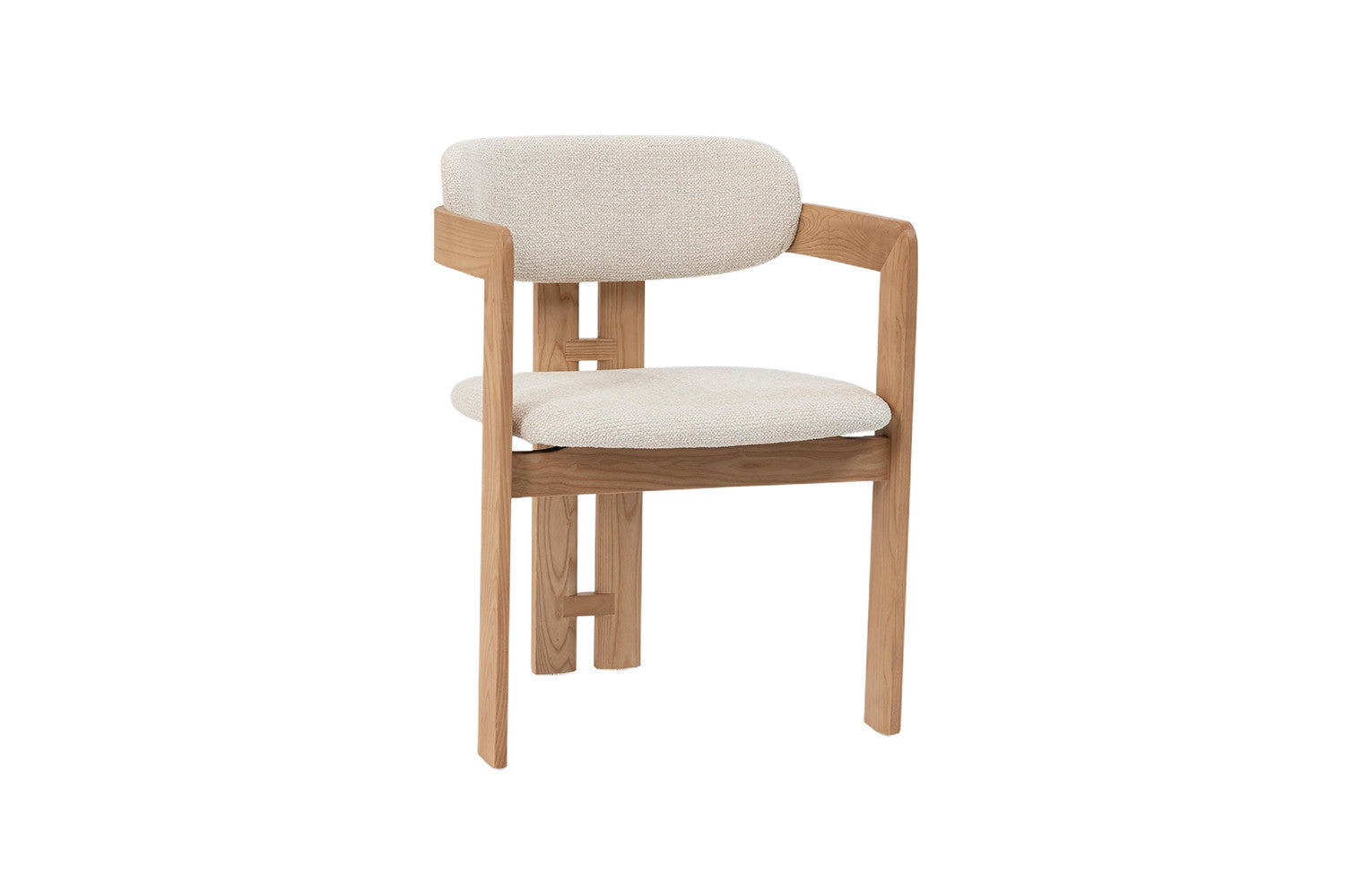 Stoel 'Camille' Essenhout Naturel Ote Milan 103 Beige