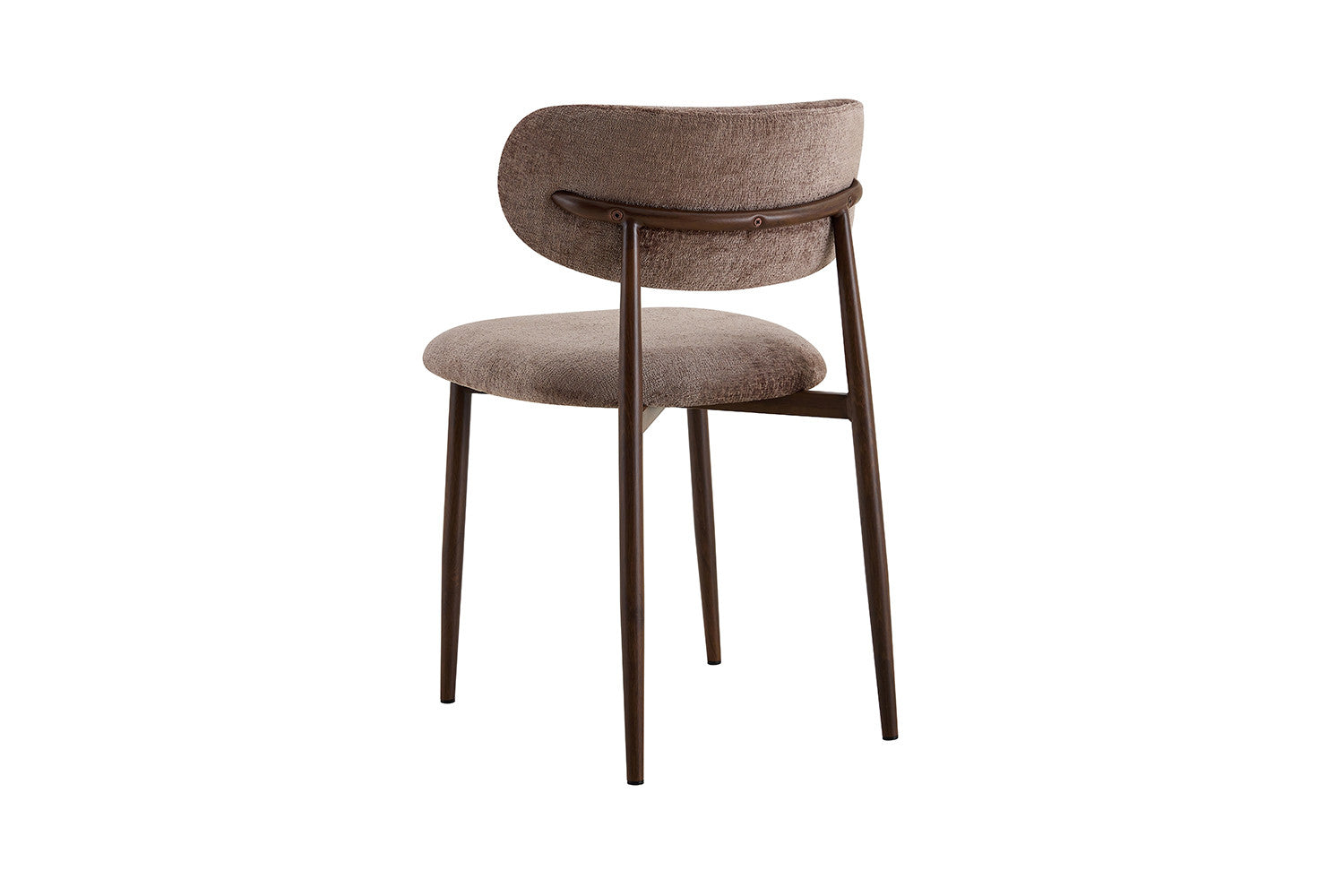 NEW - Stoel 'Nono' Walnoot - Stof Lech Milky-85 Zand