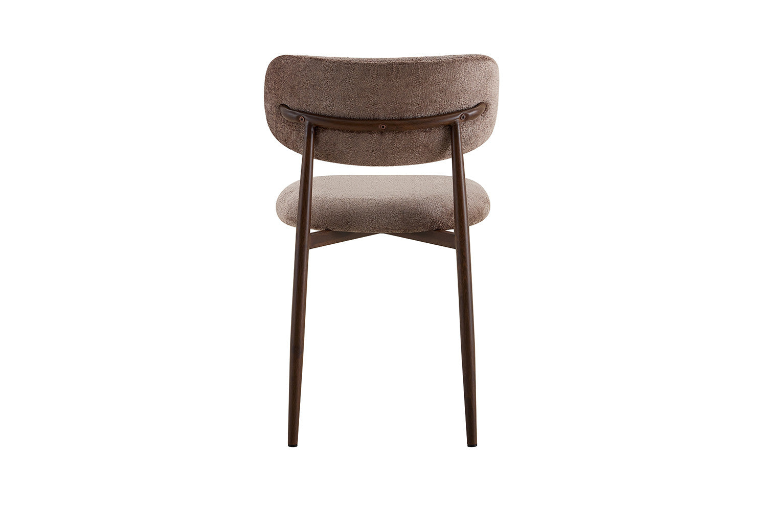 NEW - Stoel 'Nono' Walnoot - Stof Lech Milky-85 Zand