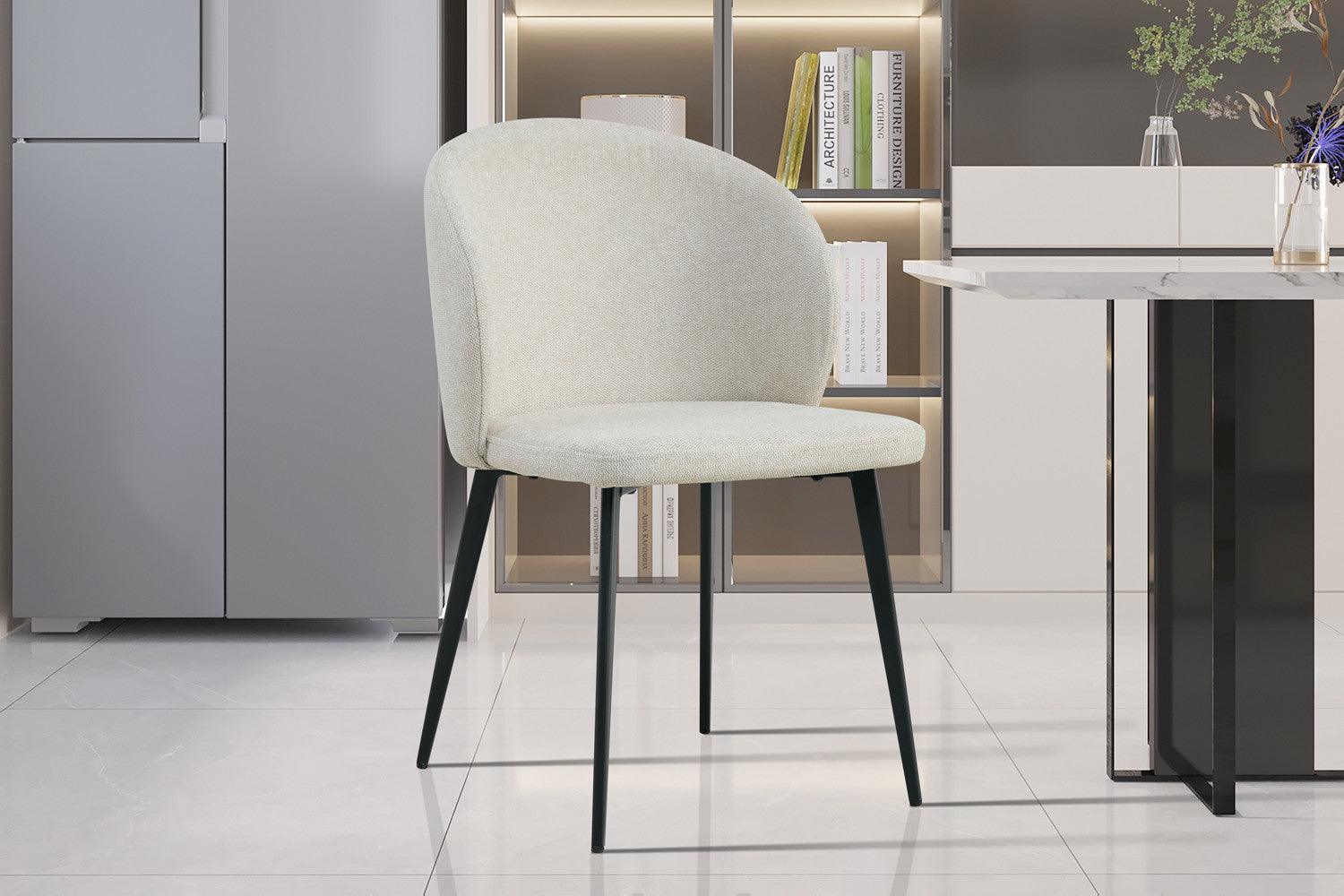 Stoel 'Toledo' Stof Beige