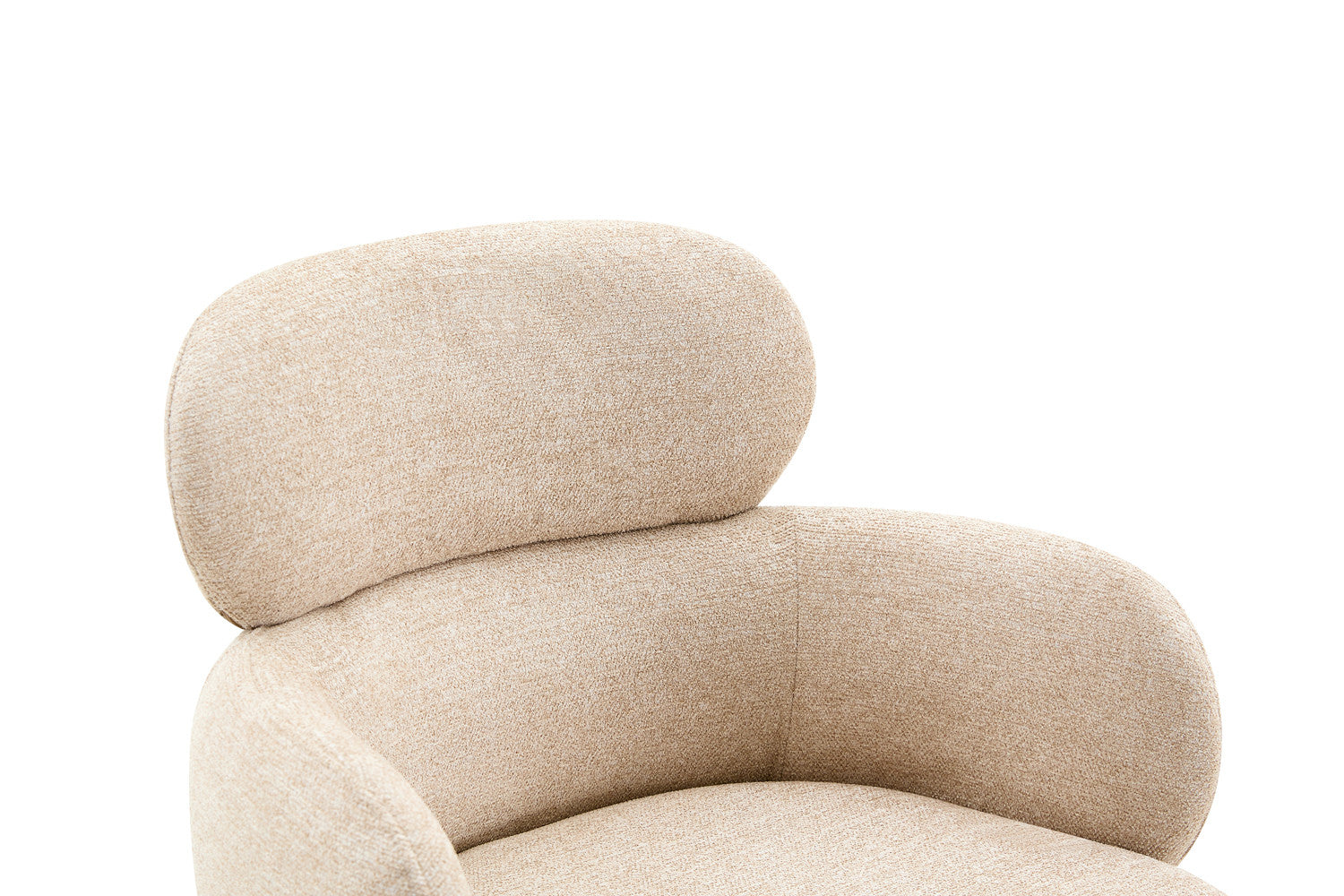 Stoel 'Roxane' walnoot Draaibaar tot 0 Stof Ote Focus-120 Beige