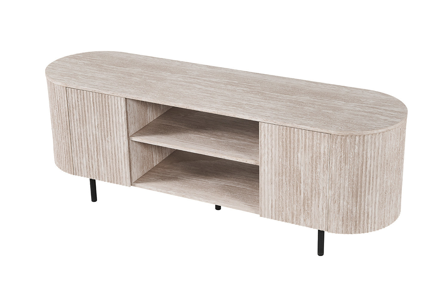 TV meubel 'Lagos' 160 cm Decor Travertin Beige