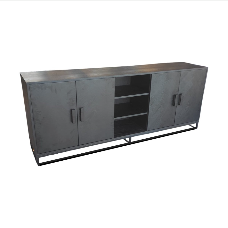BLACK VENEER BF PLAIN 208X45X83